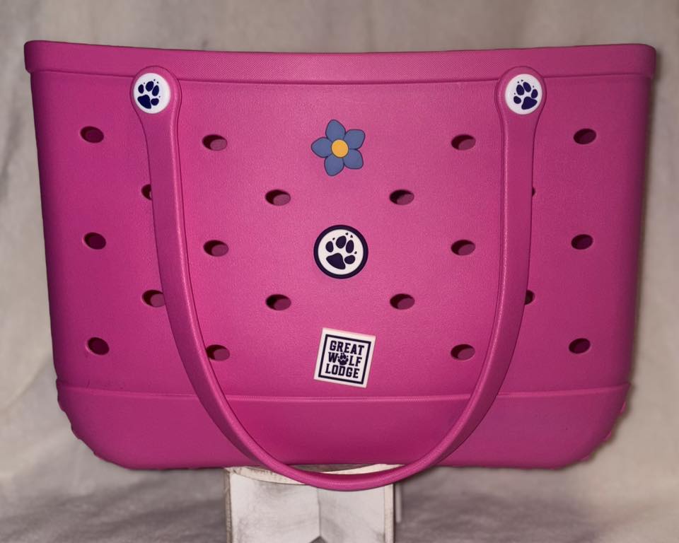 Hot pink jumbo tote bag